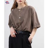 天竺ピグメント加工半袖ヘンリーネックTシャツ | JEMORGAN | 詳細画像8
