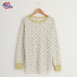 ワッフル花柄クルーネック長袖Tシャツ | JEMORGAN | 詳細画像13