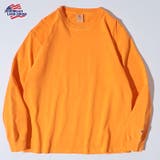 オレンジ | ビグメント染め長袖Tシャツ | JEMORGAN