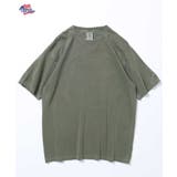 オリーブ | 天竺ピグメント加工半袖クルーネックTシャツ | JEMORGAN