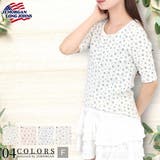 アイレットフライス花柄ハーフスリーブTシャツ | JEMORGAN | 詳細画像1