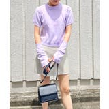 アームウォーマー付きクルーネック半袖ニットトップス | Jewelobe | 詳細画像4 