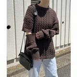 アームウォーマー付きケーブル半袖プルオーバー | Jewelobe | 詳細画像18 