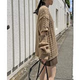 アームウォーマー付きケーブル半袖プルオーバー | Jewelobe | 詳細画像9 