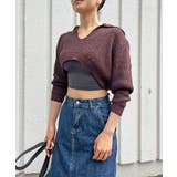 ポロカラーUネック変形ショートプルオーバー | Jewelobe | 詳細画像13 