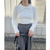 衿付きシャギーニットプルオーバー | Jewelobe | 詳細画像2 