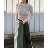 ベージュ | 衿付きシャギーニットプルオーバー | Jewelobe