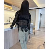 フリンジメッシュトップス | Jewelobe | 詳細画像16