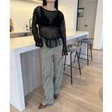 ブラック | フリンジメッシュトップス | Jewelobe