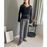 Vネック透かし編みルーズニットプルオーバー | Jewelobe | 詳細画像27 