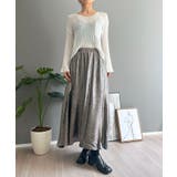 Vネック透かし編みルーズニットプルオーバー | Jewelobe | 詳細画像6 