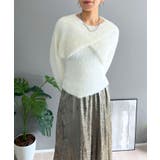 シャギーニットカシュクールボレロ＆イレヘムキャミソールアンサンブル | Jewelobe | 詳細画像1 