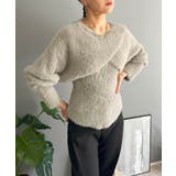 シャギーニットカシュクールボレロ＆イレヘムキャミソールアンサンブル | Jewelobe | 詳細画像15 