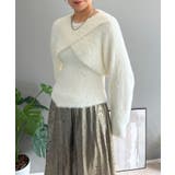 シャギーニットカシュクールボレロ＆イレヘムキャミソールアンサンブル | Jewelobe | 詳細画像2 