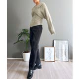 シャギーニットカシュクールボレロ＆イレヘムキャミソールアンサンブル | Jewelobe | 詳細画像25 