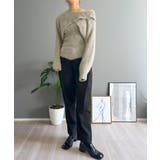 シャギーニットカシュクールボレロ＆イレヘムキャミソールアンサンブル | Jewelobe | 詳細画像28 