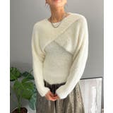 シャギーニットカシュクールボレロ＆イレヘムキャミソールアンサンブル | Jewelobe | 詳細画像4 