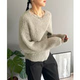 グレー | シャギーニットカシュクールボレロ＆イレヘムキャミソールアンサンブル | Jewelobe