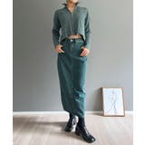 ナローケーブルハーフジップニットトップス | Jewelobe | 詳細画像16 