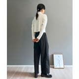 ナローケーブルハーフジップニットトップス | Jewelobe | 詳細画像9 