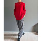 モヘアライクカーブヘムオーバーニット | Jewelobe | 詳細画像19 