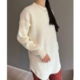 モヘアライクカーブヘムオーバーニット | Jewelobe | 詳細画像4 