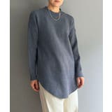 グレー | モヘアライクカーブヘムオーバーニット | Jewelobe