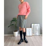 ワッフル編みVネックルーズニット | Jewelobe | 詳細画像13 