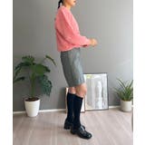 ワッフル編みVネックルーズニット | Jewelobe | 詳細画像14 