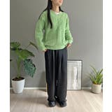 ワッフル編みVネックルーズニット | Jewelobe | 詳細画像21 