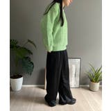 ワッフル編みVネックルーズニット | Jewelobe | 詳細画像23 