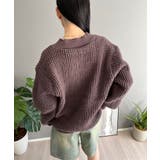 ワッフル編みVネックルーズニット | Jewelobe | 詳細画像28 