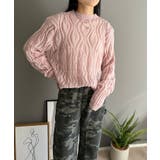 透かし柄編みモヘアライクニットプルオーバー | Jewelobe | 詳細画像11 