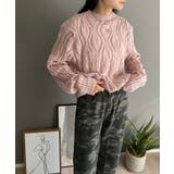 透かし柄編みモヘアライクニットプルオーバー | Jewelobe | 詳細画像12 