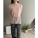 透かし柄編みモヘアライクニットプルオーバー | Jewelobe | 詳細画像14 