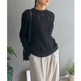 透かし柄編みモヘアライクニットプルオーバー | Jewelobe | 詳細画像19 