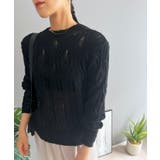 透かし柄編みモヘアライクニットプルオーバー | Jewelobe | 詳細画像23 