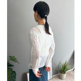 透かし柄編みモヘアライクニットプルオーバー | Jewelobe | 詳細画像4 