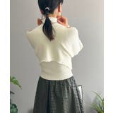 ショートボレロ×ハイネックノースリニット アンサンブル | Jewelobe | 詳細画像3