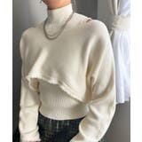 ショートボレロ×ハイネックノースリニット アンサンブル | Jewelobe | 詳細画像5