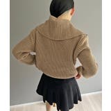 ハーフジップワイドカラーニットプルオーバー | Jewelobe | 詳細画像10 