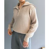 ハーフジップワイドカラーニットプルオーバー | Jewelobe | 詳細画像2 