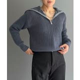 ハーフジップワイドカラーニットプルオーバー | Jewelobe | 詳細画像22 