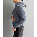 ハーフジップワイドカラーニットプルオーバー | Jewelobe | 詳細画像24 