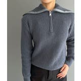 ハーフジップワイドカラーニットプルオーバー | Jewelobe | 詳細画像25 