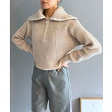 ハーフジップワイドカラーニットプルオーバー | Jewelobe | 詳細画像3 