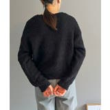 ゆるシルエットVネックブークレーニット | Jewelobe | 詳細画像18 