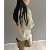 ゆるシルエットVネックブークレーニット | Jewelobe | 詳細画像3 