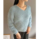 シャロ―Vネックシャギーニットプルオーバー | Jewelobe | 詳細画像17 