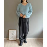 シャロ―Vネックシャギーニットプルオーバー | Jewelobe | 詳細画像21 